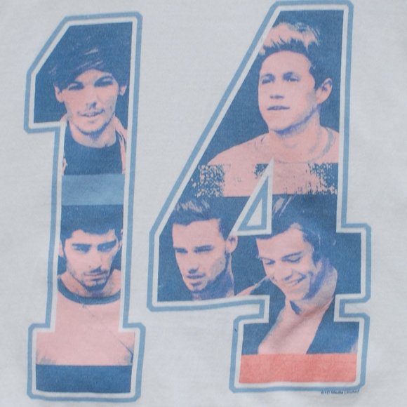 One Direction White Fitted Tank Top Band Tee - S - Picture 5 of 5